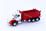 1/64 Kenworth T880 Rogue Dump truck/chrome bed - White/Red