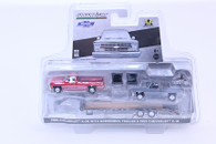 1/64 1986 Chevrolet K 30 with Gooseneck and 1983 C-10 (Red/Gray)