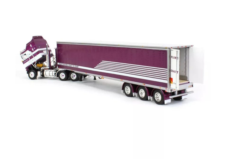 1/64 DCP Vintage Kenworth K-100 Plum Trucking - Windy Hill Farm Toys