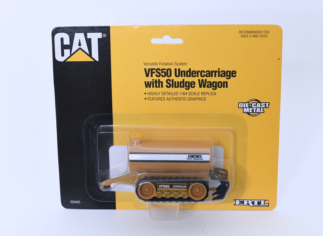 1/64 Cat VFS50 Undercarriage with Sludge Wagon - Windy Hill Farm Toys