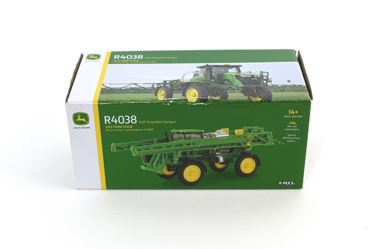 ジョンディア R4038 自走式噴霧器 ローボーイセミトレーラー付き　1/64 John Deere Equipment for Sale | R4038 Sprayer | Ag-Pro