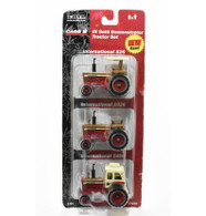 1/64 IH Gold Demonstrator Tractor Set