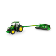 1/64 John Deere 7R 270 Tractor With Front Assist & C500 Mower Conditioner Haybine