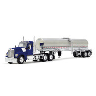 1/64 DCP  viper blue KW W990 day cab with Walker food grade tanker