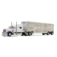 1/64 DCP First Gear Legacy Series #5 National Carriers Peterbilt 379 70" with spread axle livestock trailer