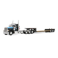 1/64 DCP Cappello Heavy Transport Peterbilt 589 tri axle day cab with Fontaine Renegade trailer & flip axle