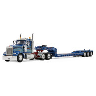 1/64 DCP Sid Kamp Kenworth W900L day cab with Fontaine Magnitude lowboy trailer