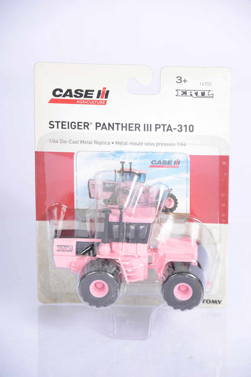 Trattore Giocattolo ERTL 1:64 CASE IH Rosa 2023 - Steiger Panther II ST-310 Con Doppie Ruote