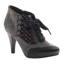 Poetic Licence Betsey's Buttons, Mix Tweed and polka dot, color Black
