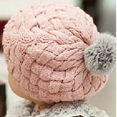 Berky Boo Finnley Hat- Knitted Pom Pom Hat- Pink
