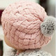 Berky Boo Finnley Hat- Knitted Pom Pom Hat- Pink
