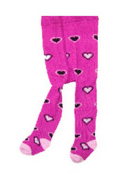 Berky Boo Bella Tights- Purple with Hearts