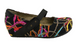 OTBT Salem Mary Jane Wedge- black multi color fabric