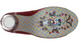 Women's Shoes, Irregular Choice Summer Bucket, High Heel Embroidered pump with lucite heel, Red