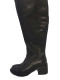 Outside View: Women's Shoes, Jeffrey Campbell Sergeant, Over the knee boot, Black, chunky heel