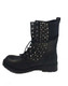 Men's Shoes, Jeffrey Campbell Hank Boot, Men's Combat Boot with Spikes, black and silver