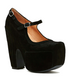 Women's Shoes, Jeffrey Campbell Stunner, Black Suede Mary Jane, Platform high heel