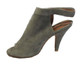 Women's Shoes, Jeffrey Campbell Norene, Grey Suede Peep Toe bootie, Open Back with ankle strap