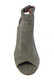 Women's Shoes, Jeffrey Campbell Norene, Grey Suede Peep Toe bootie, Open Back with ankle strap