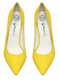 Women's Shoes, Jeffrey Campbell Dulce, Yellow neoprene stiletto pump, 4.25" heel