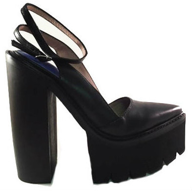 Women's Shoes, Jeffrey Campbell Celebrity, Lug Sole high heels, Leather Pointy toe