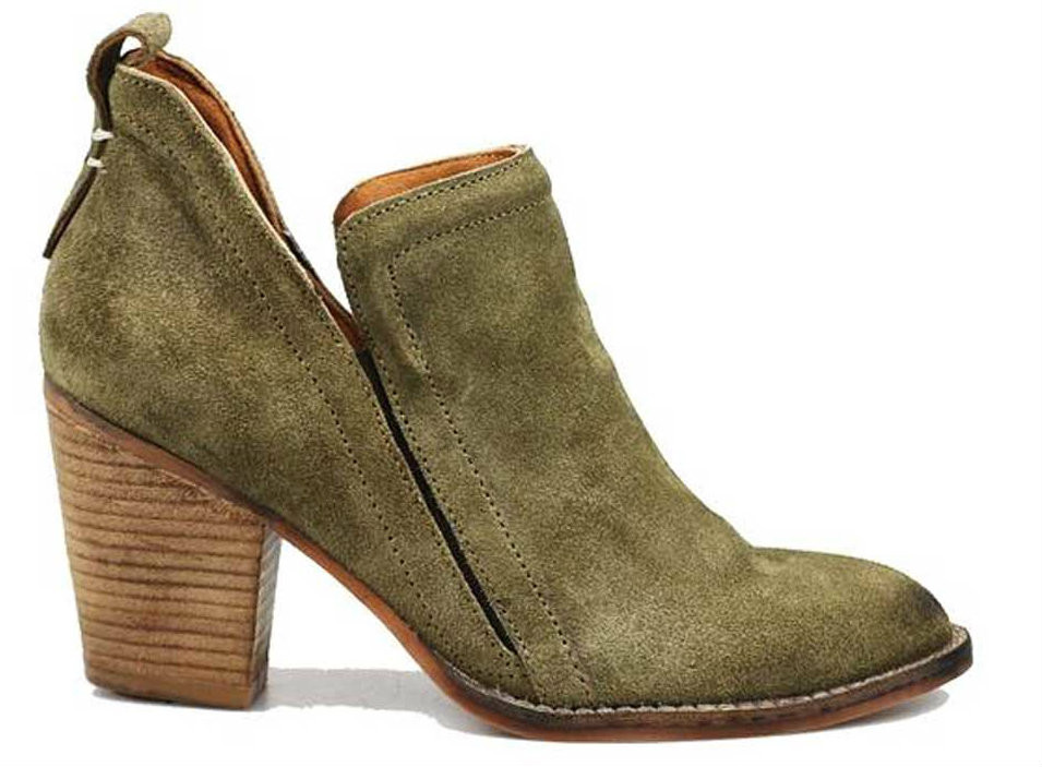khaki suede boots women's