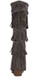 Back View: Women's Boots, Women's Knee High Fringe Boot, Jeffrey Campbell Esconder, Grey Suede, Size 6