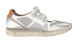 Side View. Women Shoes, Women's Sneakers, OTBT Star Dust, cut out Sneaker, 1" heel, Color Silver, Light Weight EVA outsole