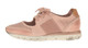 Side View. Women Shoes, Women's Sneakers, OTBT Star Dust, cut out Sneaker, 1" heel, Color Blush (Pale Pink), Light Weight EVA outsole