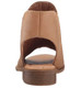Back View:  Women's Shoes, Women's Flat Sandal, Musse and cloud Ciara, Leather, 1" heel, Color: Cue