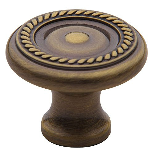 Baldwin 4645050 Rope Knob, Antique Brass