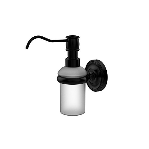 Allied Brass PR60BKM Wall Mounted Soap Dispenser, Matte Black
