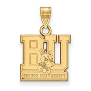 Sterling Silver w//GP LogoArt Alpha Delta Pi XS Pendant Sterling Silver