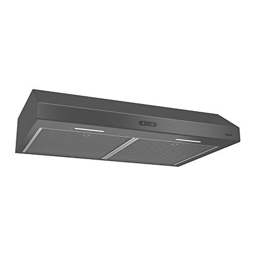 Broan BBCDF130BLS Glacier Convertible Range Hood, Exhaust Fan and Light Combo for Over Kitchen