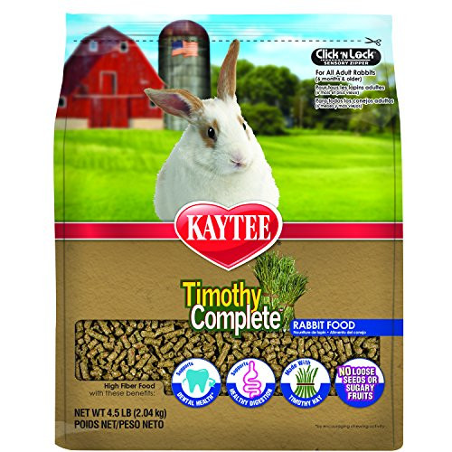 Kaytee KT94732 Timothy Hay Complete Rabbit Food, 4.5lb bag.