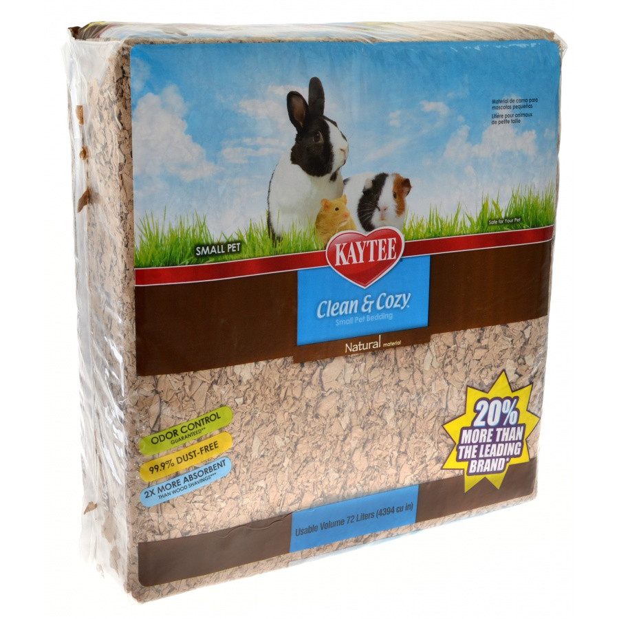 Kaytee KT00068 Clean & Cozy Natural Small Animal Bedding, 72L.