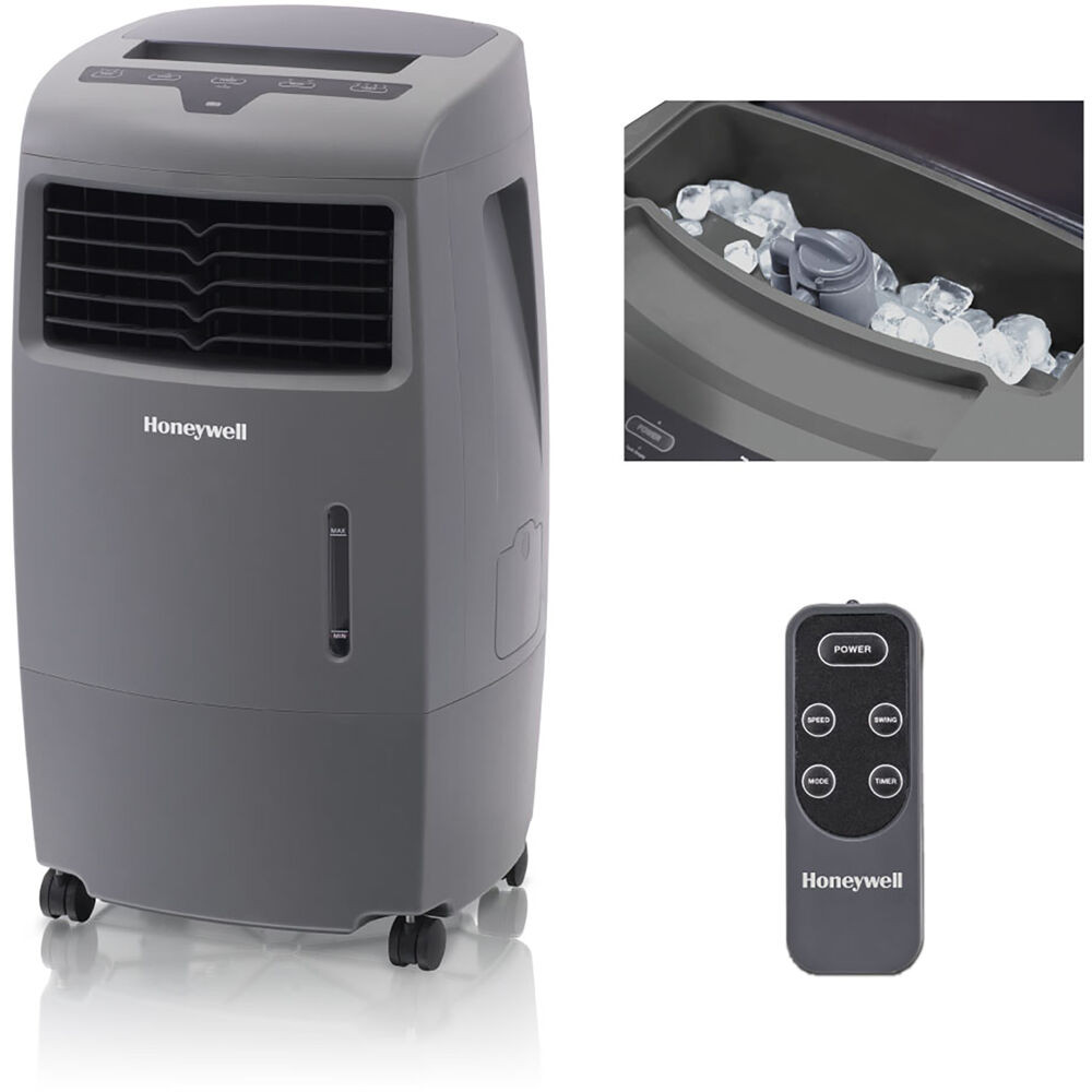Honeywell CO25AE 500 CFM Indoor Outdoor Portable Evaporative Cooler with Fan & Humidifier