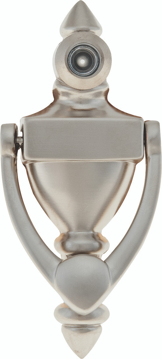 NATIONAL BRAND ALTERNATIVE 107378 160 Degree Door Knocker, Satin Nickel