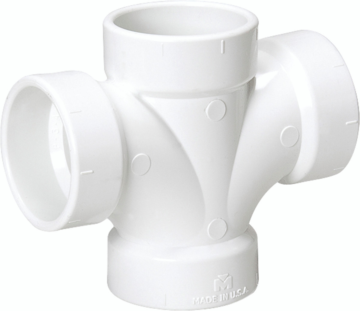 Mueller Industries 92183 DWV PVC DOUBLE SANITARY TEE 2 mueller-industries-92183-dwv-pvc-double-sanitary-tee-2