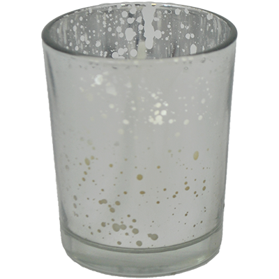 Viz Floral Silver Votive Candle