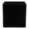 All Floral Plastic Cube 6" Black