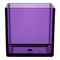 All Floral Plastic Cube 6" Purple