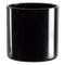 All Floral Plastic Cylinder 4" Black