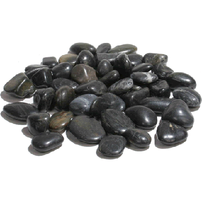 Viz Floral Black River Rocks 2cm-3cm