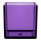 All Floral Plastic Cube 6" Purple
