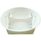 Viz Floral 6"x2" Utility Bowl White