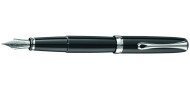 Diplomat Excellence A2 Black, Chrome Trim Fountain Pen