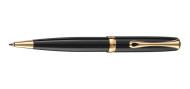 Diplomat Excellence A2 Black, Gold Trim Ballpoint Pen