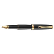 Diplomat Excellence A2 Black, Gold Trim Rollerball Pen