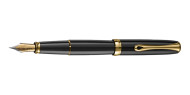 Diplomat Excellence A2 Black, Gold Trim Fountain Pen